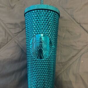 Starbucks Blue Knurled Accents
